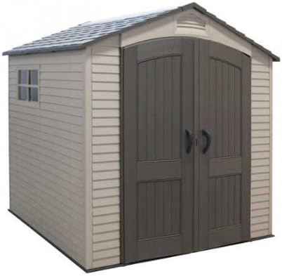Tan Garden Shed 132.7 x 204.4 x 227.9 cm
