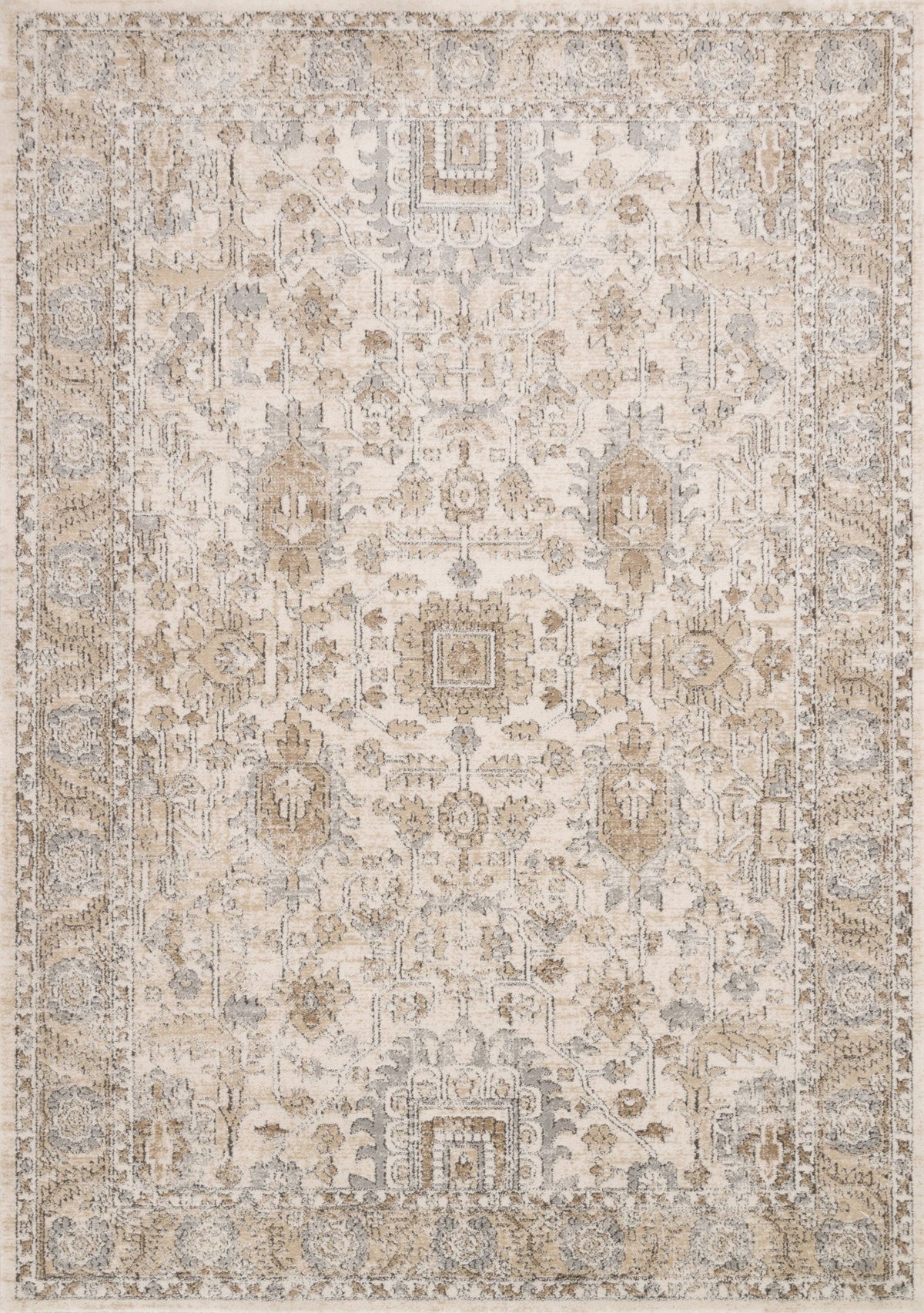 Loloi II Teagan TEA-03 Ivory Sand Rug - 7 ft 11 in x 10 ft 6 in - Product image 1