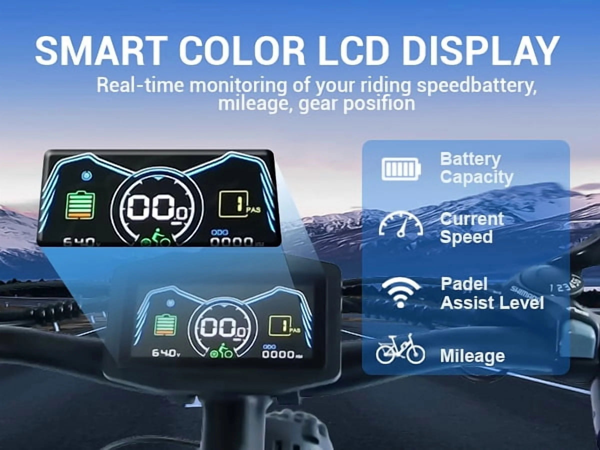 5000w Peak Dual Motor Electric Bike, 26" Fat Tire Shimano 21 Speed 45 MPH Commuter Mtb - Product image 18