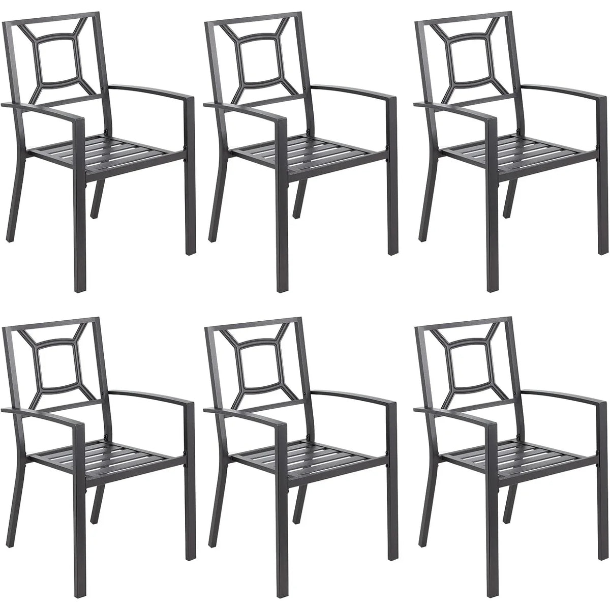 AECOJOY Metal Dining Chairs, Outdoor Patio Dining Chairs with Armrest - Product image 17