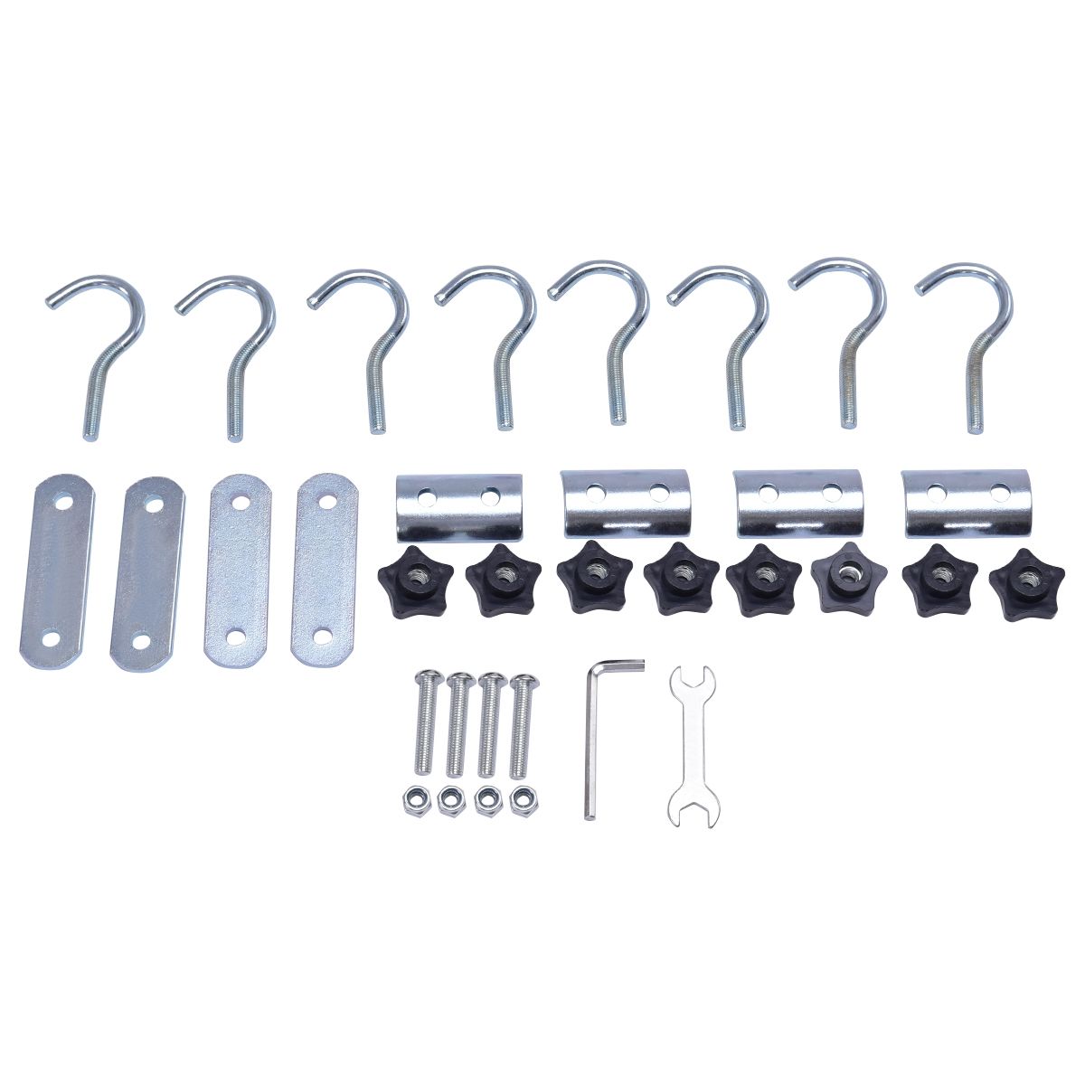 Metal Luggage Rack Vehicle Support Bar High Strength Rustproof Steel 120x98x16.5cm,Black -
