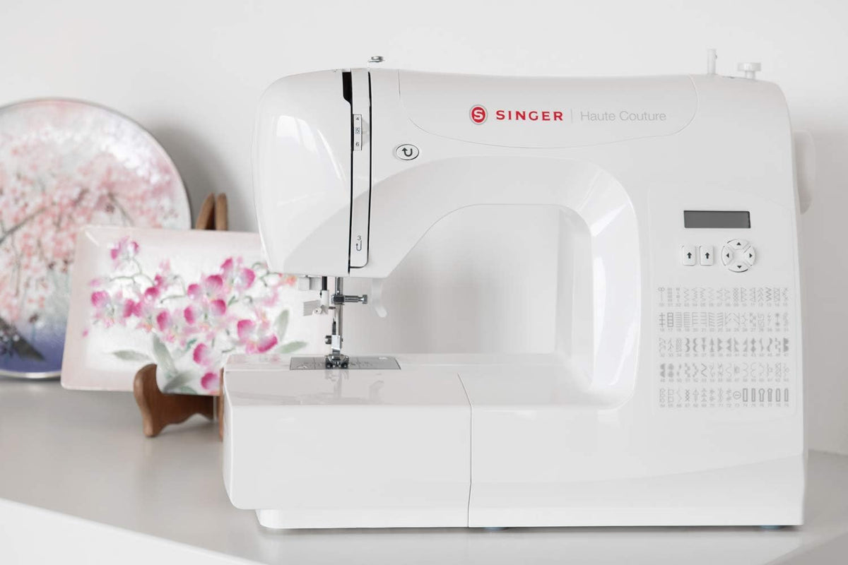 Haute Couture F527C Professional Electronic Sewing Machine, 80 Stitches, Utility, Elastic, Decorative, Easy for Beginners Electric Portable, Home