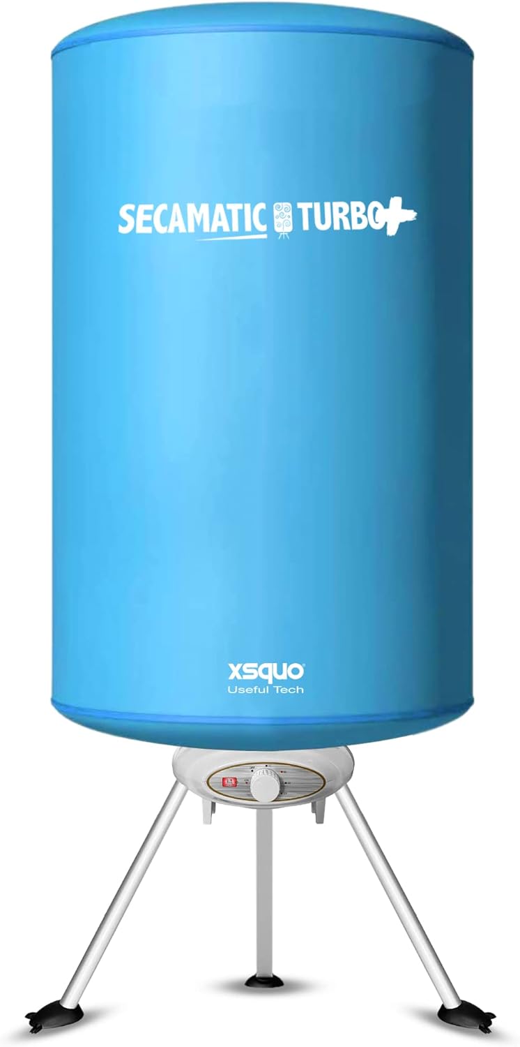 Xsquo Useful Tech Secamatic Turbo Plus - 1000W Friction-Free Hot Air Portable Clothes Dryer