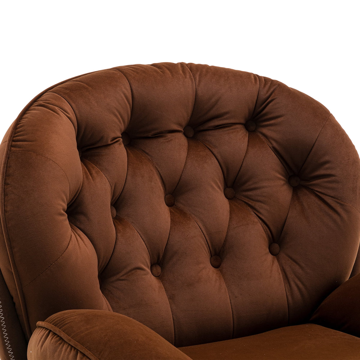 Swivel Accent Chair with Ottoman, Velvet Accent Chair with Footrest, Mid - Product image 15