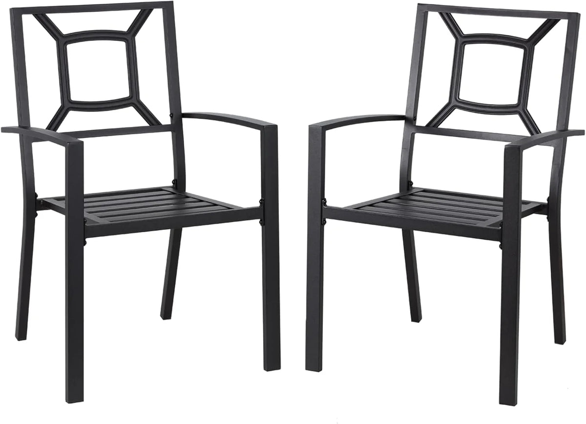 AECOJOY Metal Dining Chairs, Outdoor Patio Dining Chairs with Armrest - Product image 12
