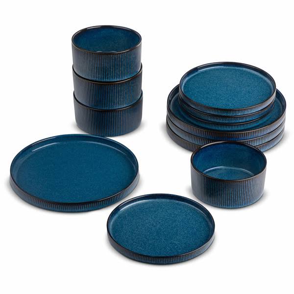 Yellowstone 12-Piece Ceramic Dinnerware Set, John Collection - Product image 1