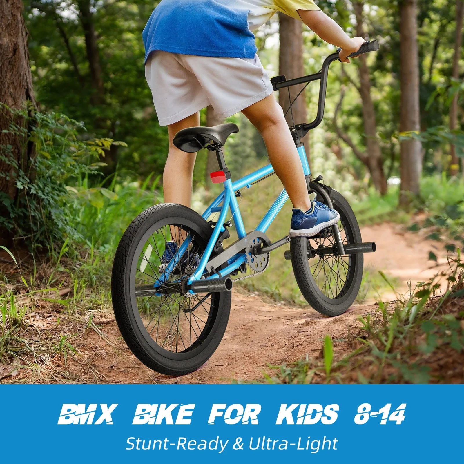 XJD Freestyle BMX Bike for Teen Beginner 8 - 12 Years Old Kids, 20 in Kids Bike with Hi - Ten Steel Frame - Product image 2