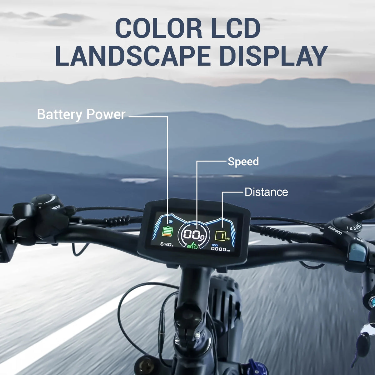 5000w Peak Dual Motor Electric Bike, 26" Fat Tire Shimano 21 Speed 45 MPH Commuter Mtb - Product image 11