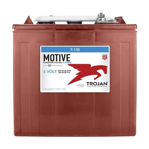Trojan T - 105 6V Volt Deep Cycle Golf Cart, Solar, Marine, RV and Industrial Use Battery - 2 Pack - Product image 2