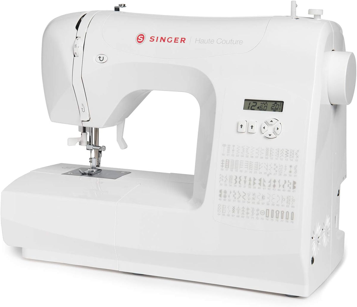 Haute Couture F527C Professional Electronic Sewing Machine, 80 Stitches, Utility, Elastic, Decorative, Easy for Beginners Electric Portable, Home