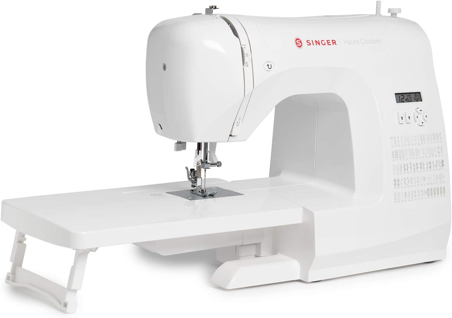 Haute Couture F527C Professional Electronic Sewing Machine, 80 Stitches, Utility, Elastic, Decorative, Easy for Beginners Electric Portable, Home