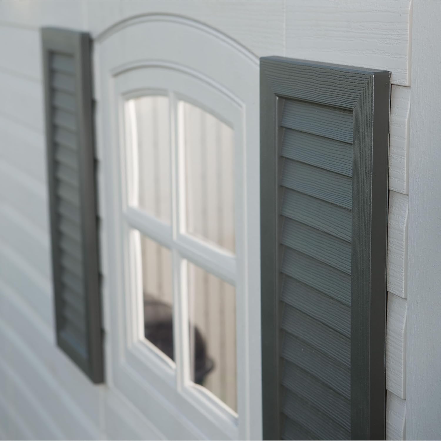 Tan Garden Shed 132.7 x 204.4 x 227.9 cm