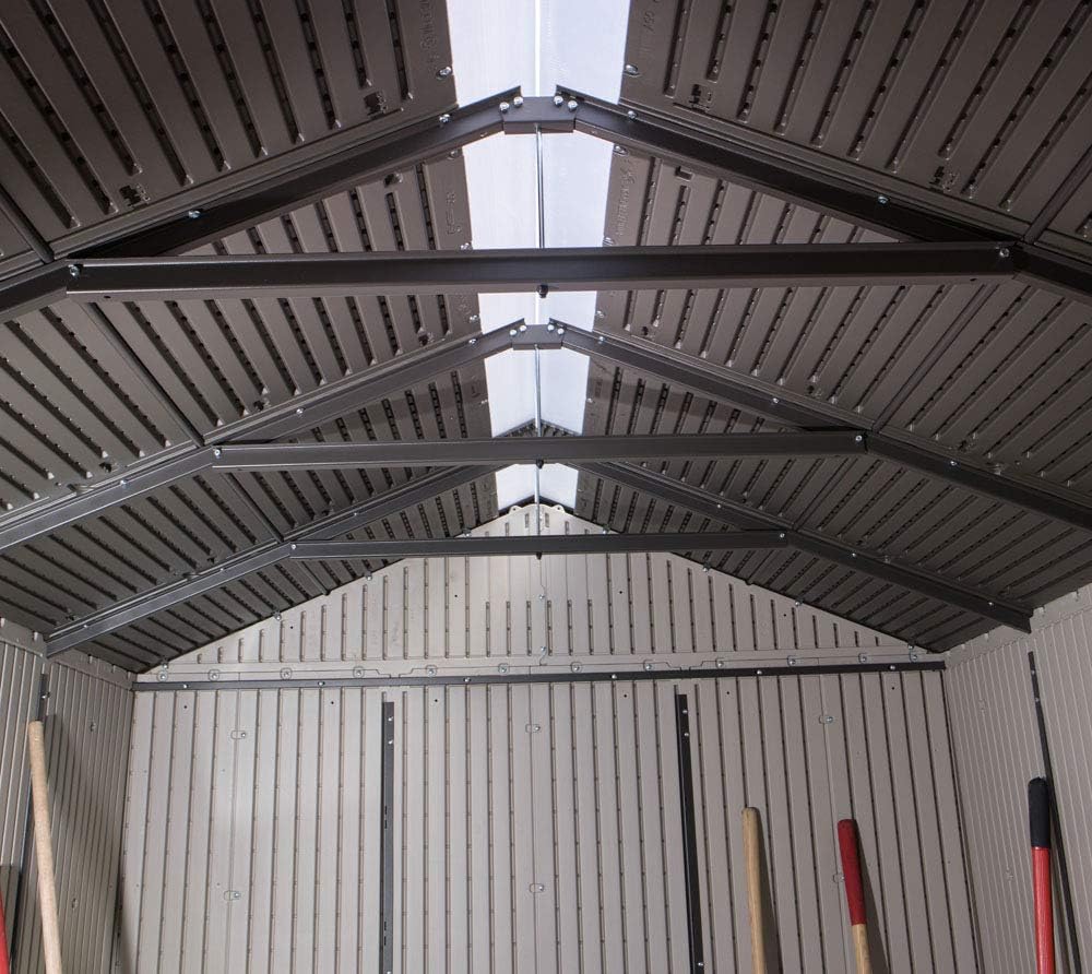 Tan Garden Shed 132.7 x 204.4 x 227.9 cm