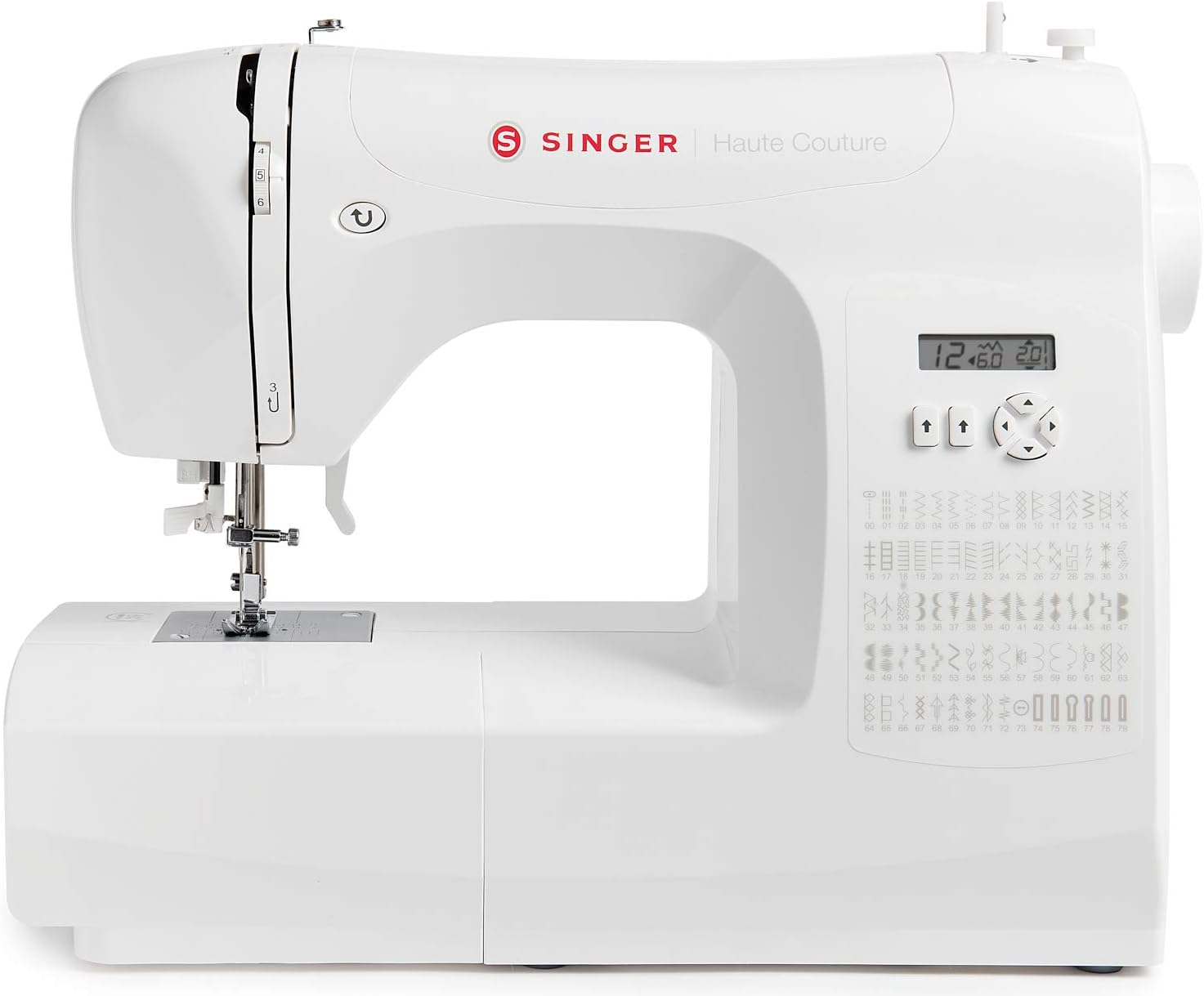 Haute Couture F527C Professional Electronic Sewing Machine, 80 Stitches, Utility, Elastic, Decorative, Easy for Beginners Electric Portable, Home