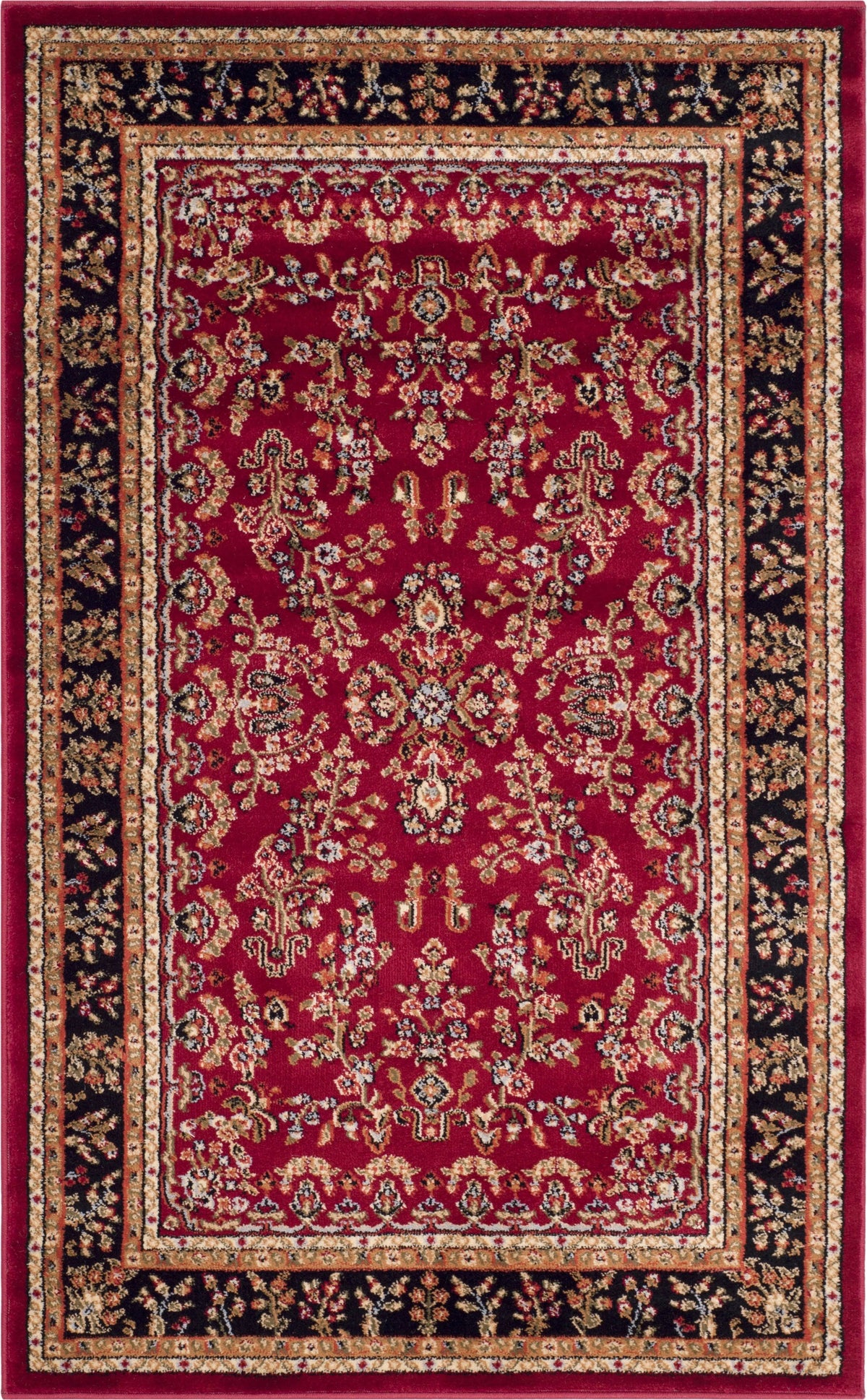 Safavieh Lyndhurst LNH331B 2'3" x 4'0" Red / Black Area Rug - Product image 1