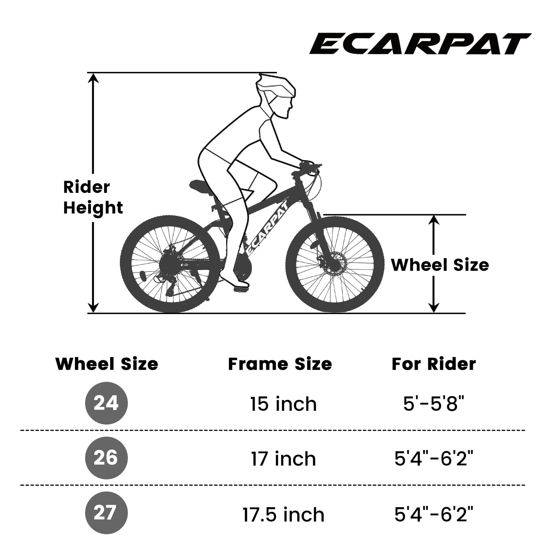 Ecarpat 26 in Mountain Bike, 21 - Speed Bike with Dual Suspension, High - Product image 17