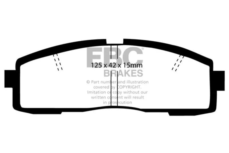 EBC - Rear Yellowstuff Pad PN DP4608/2R