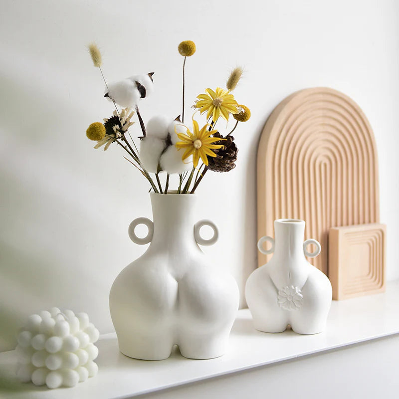 Nordic Human Body Ceramics Vases Home Decoration Accessories Office Dining Table Flower Arrangement - Product image 5