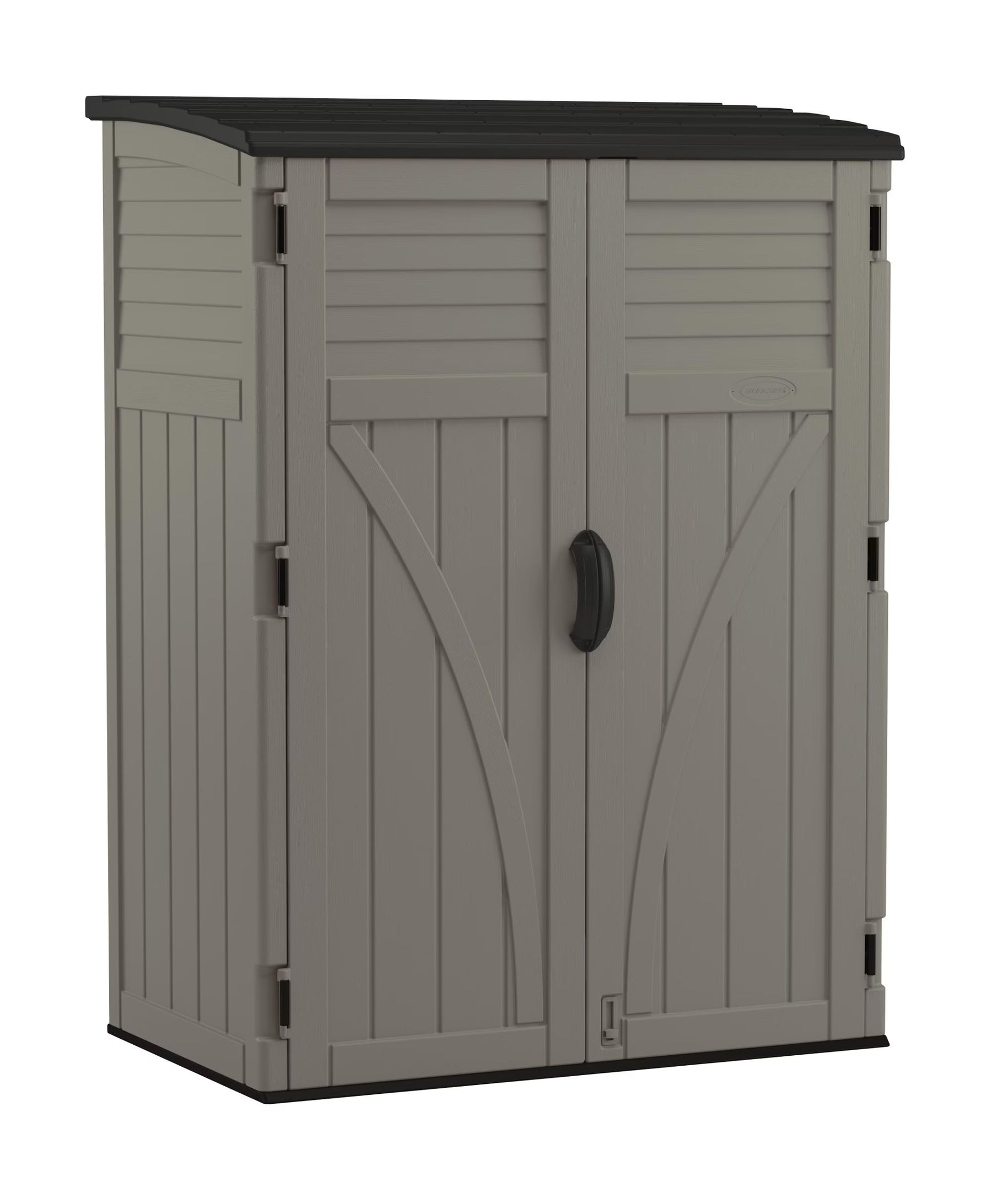 Suncast 54 cu ft Vertical Shed Outdoor Storage for Patio and Garage, Stoney - Product image 1