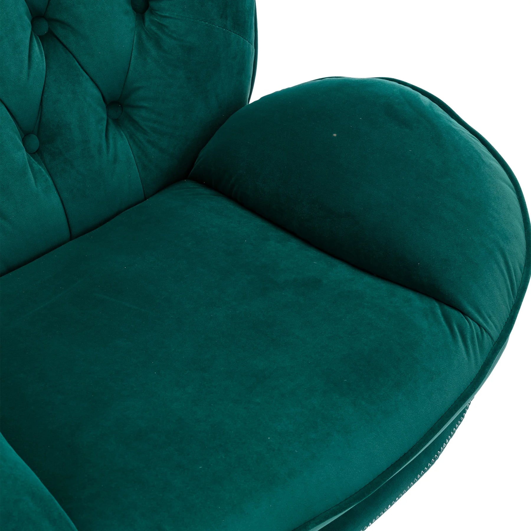 Swivel Accent Chair with Ottoman, Velvet Accent Chair with Footrest, Mid - Product image 26