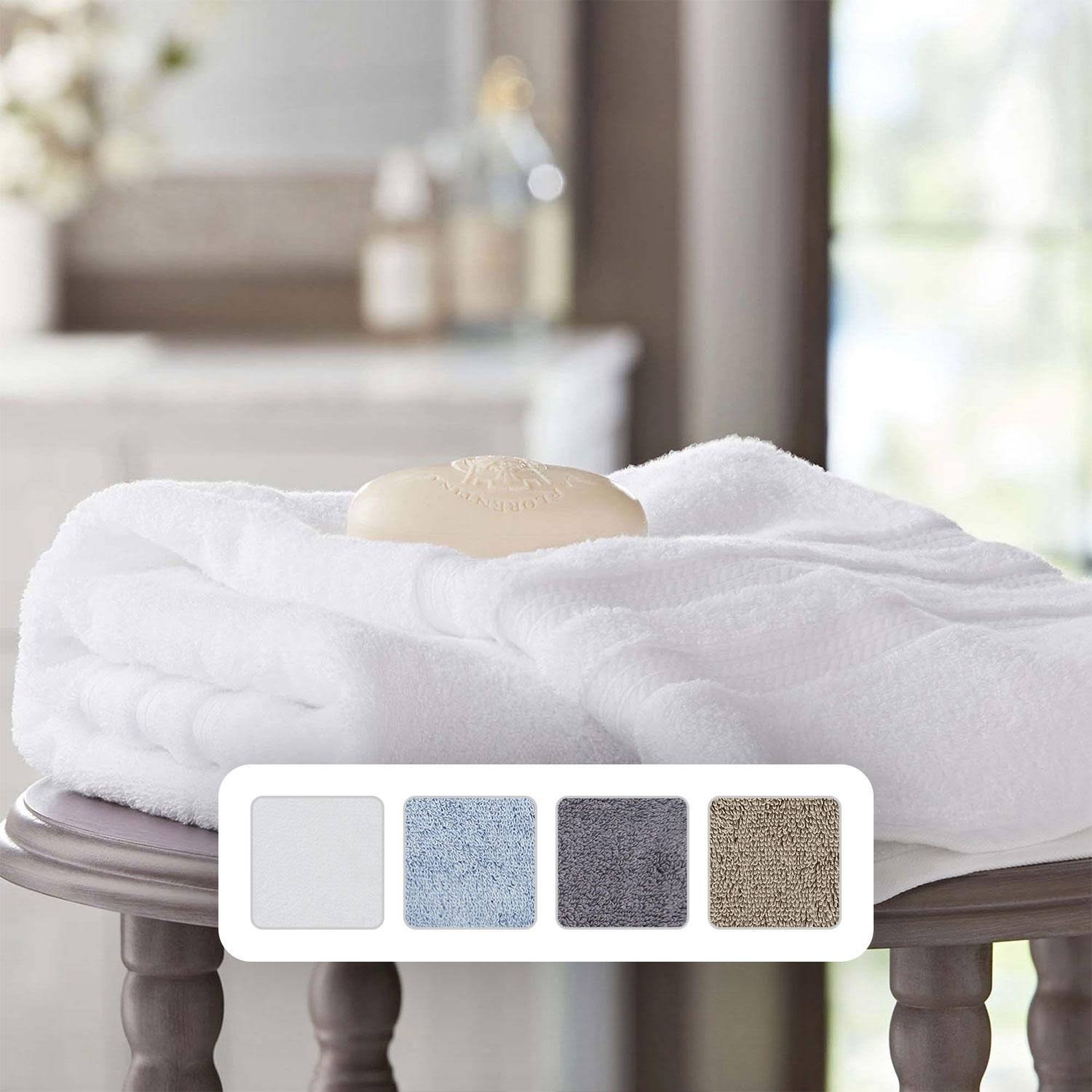 Member's Mark Hotel Premier Collection 100% Cotton Luxury Bath Towel, White - Product image 1