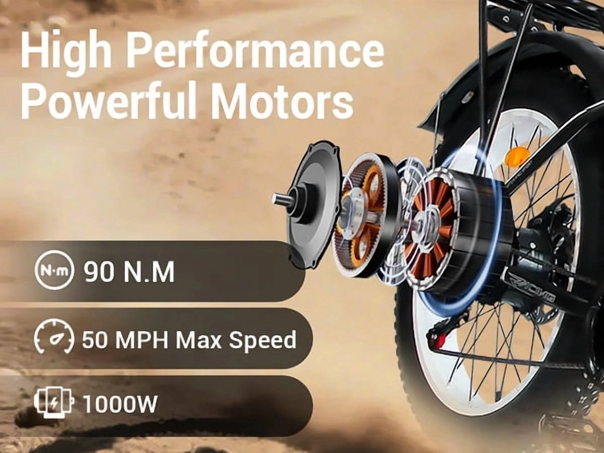 5000w Peak Dual Motor Electric Bike, 26" Fat Tire Shimano 21 Speed 45 MPH Commuter Mtb - Product image 2