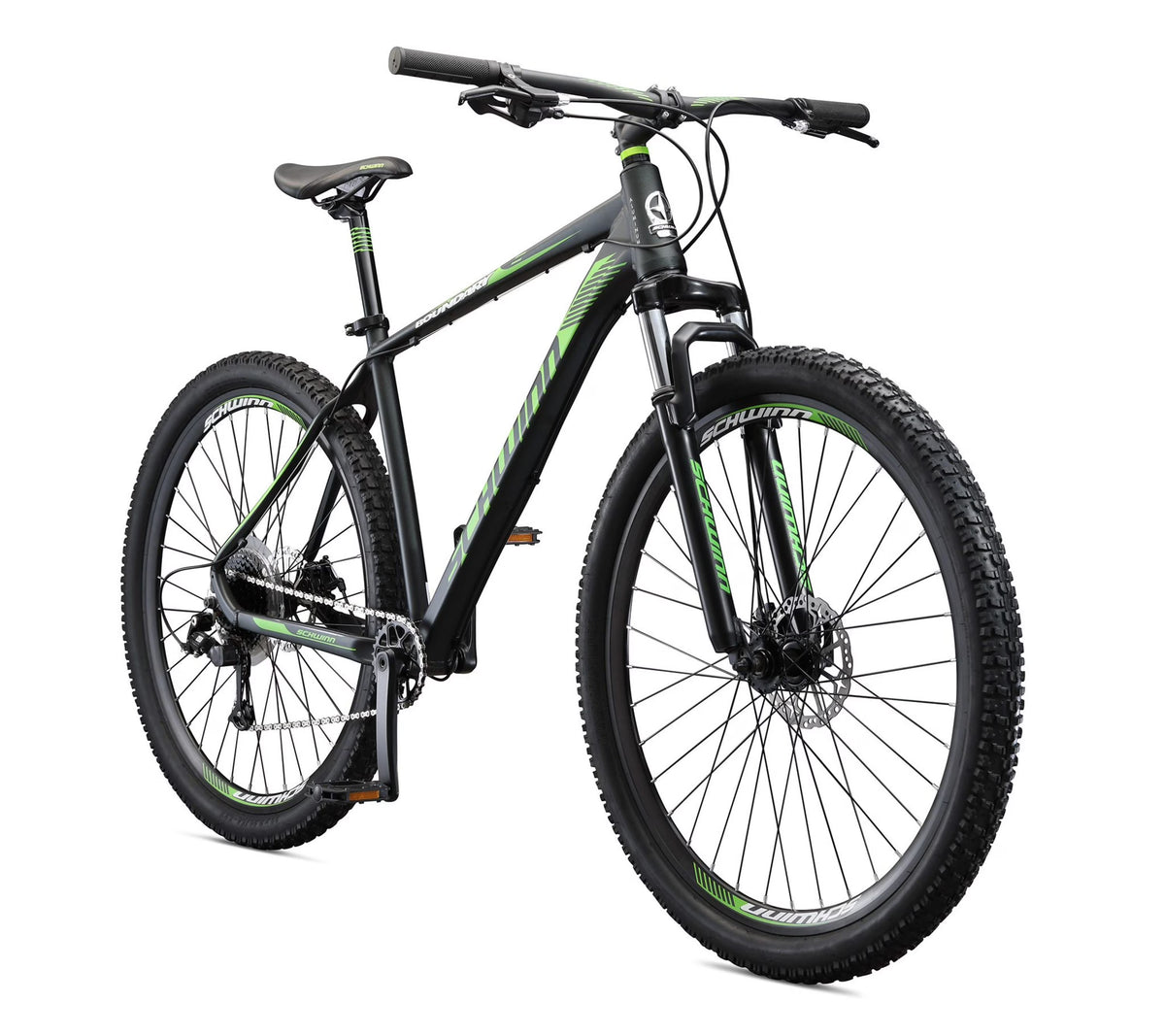 29 - In. Boundary Mens Mountain Bike, Black and Green - Product image 1