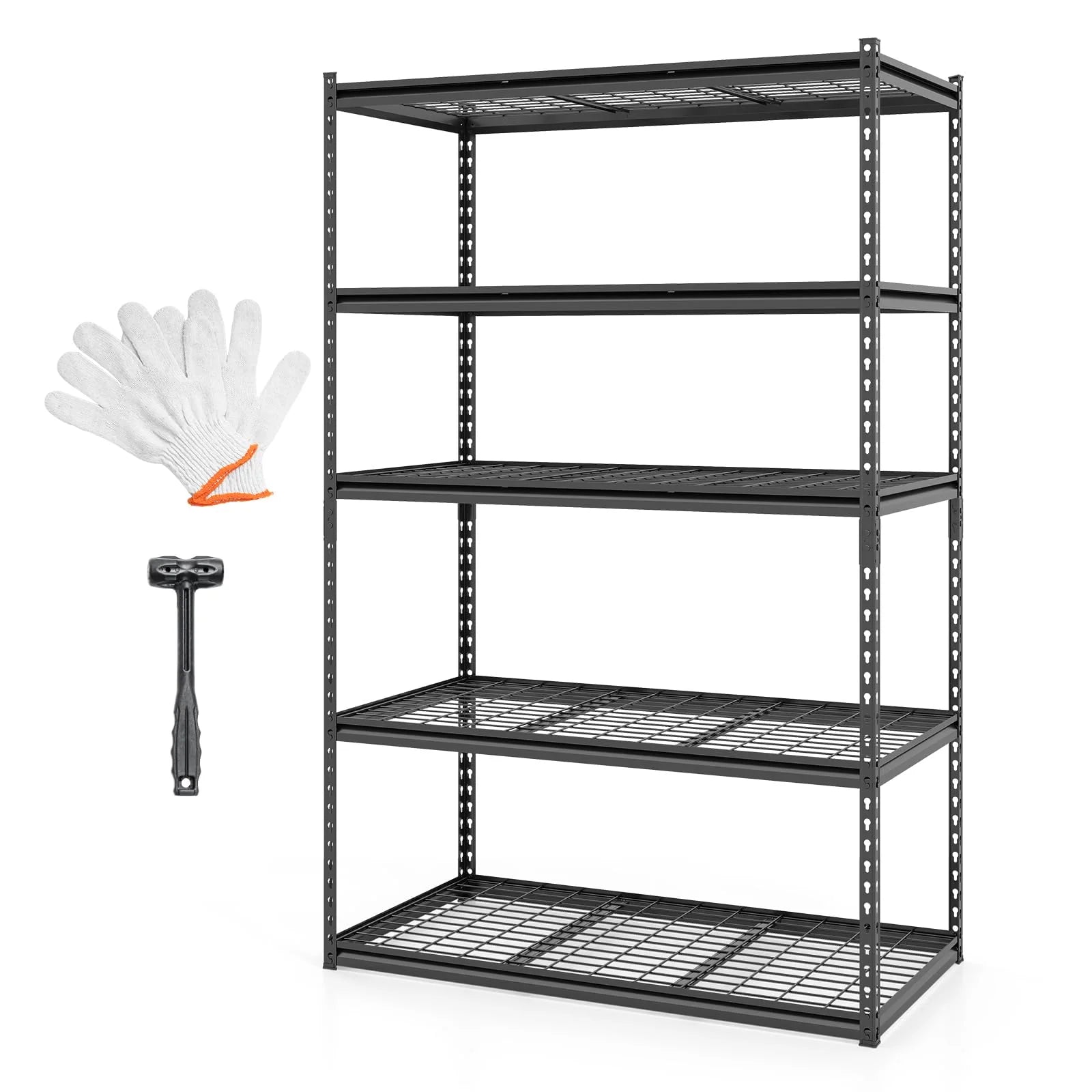 Tangkula 5-Tier Metal Storage Shelves(48"L x 24"W x 72"H) - Product image 1
