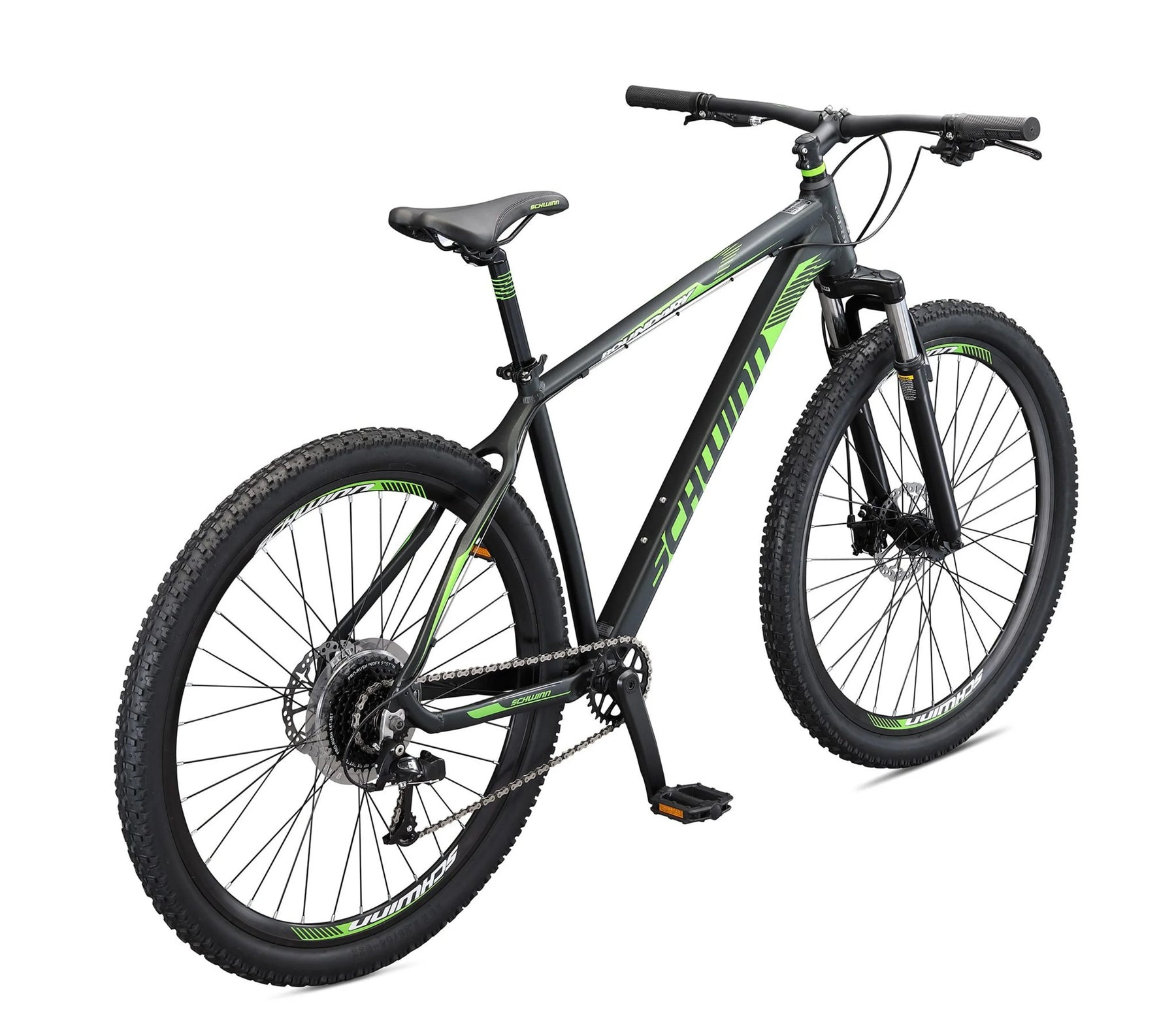 29 - In. Boundary Mens Mountain Bike, Black and Green - Product image 3