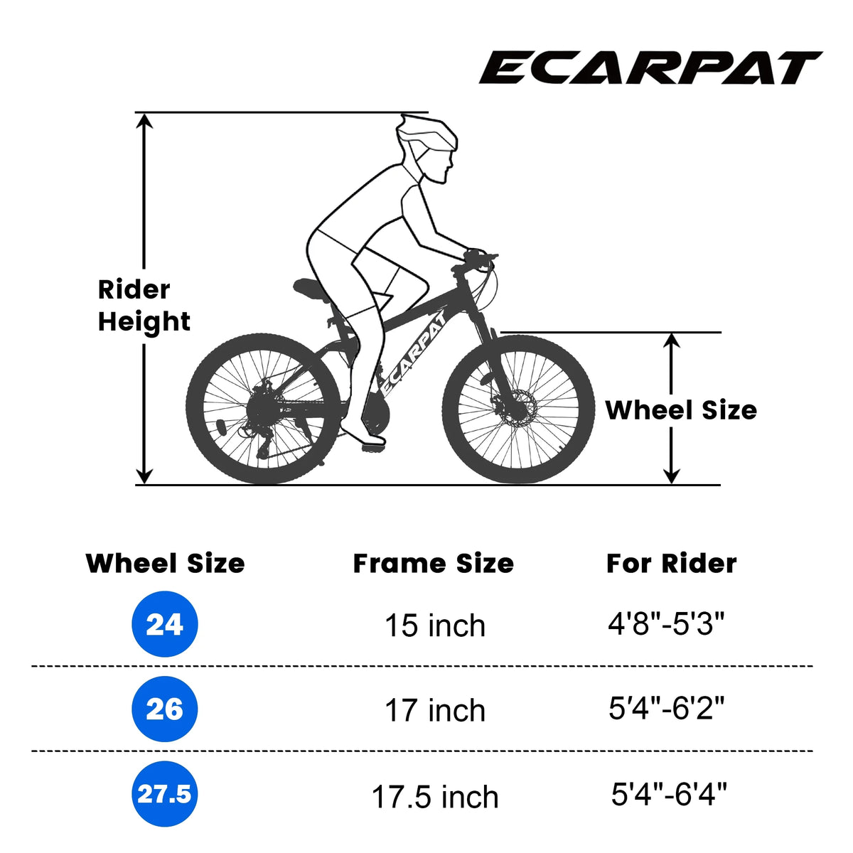 Ecarpat 26 in Mountain Bike, 21 - Speed Bike with Dual Suspension, High - Product image 10