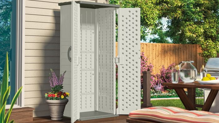 Suncast BMS1250 Resin Vertical Storage Shed Building, 22 Cubic Feet - Product image 4