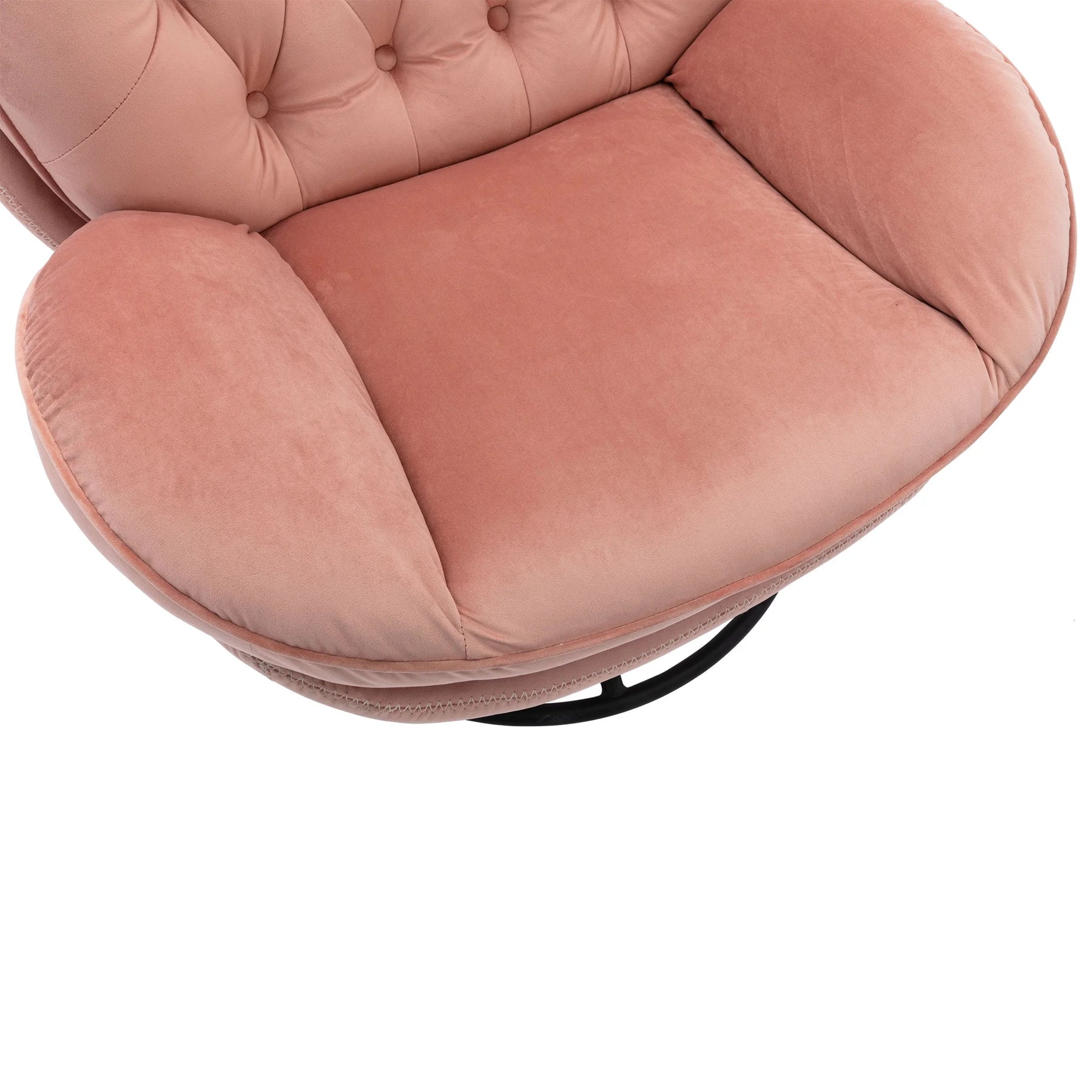 Swivel Accent Chair with Ottoman, Velvet Accent Chair with Footrest, Mid - Product image 21