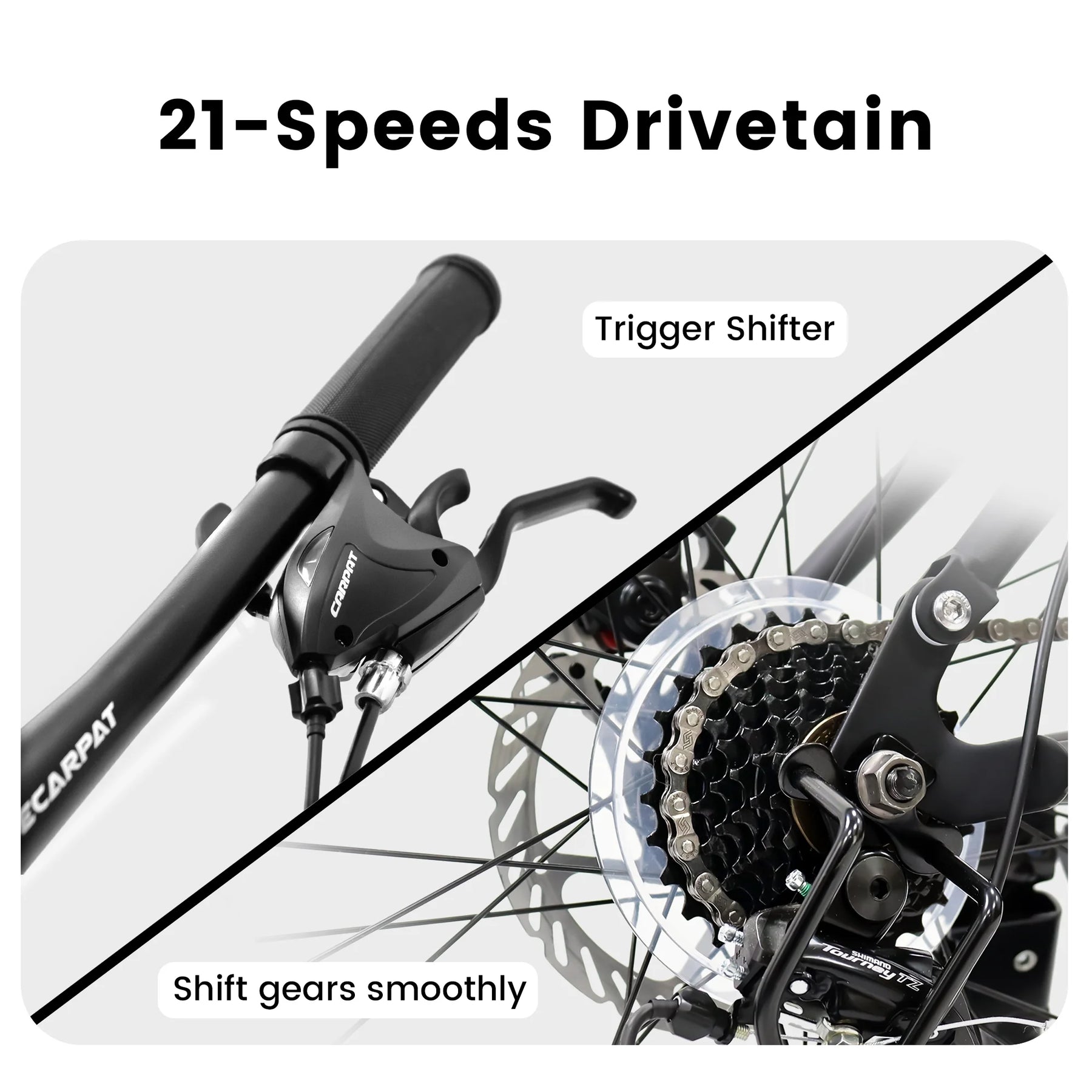Ecarpat 26 in Mountain Bike, 21 - Speed Bike with Dual Suspension, High - Product image 15