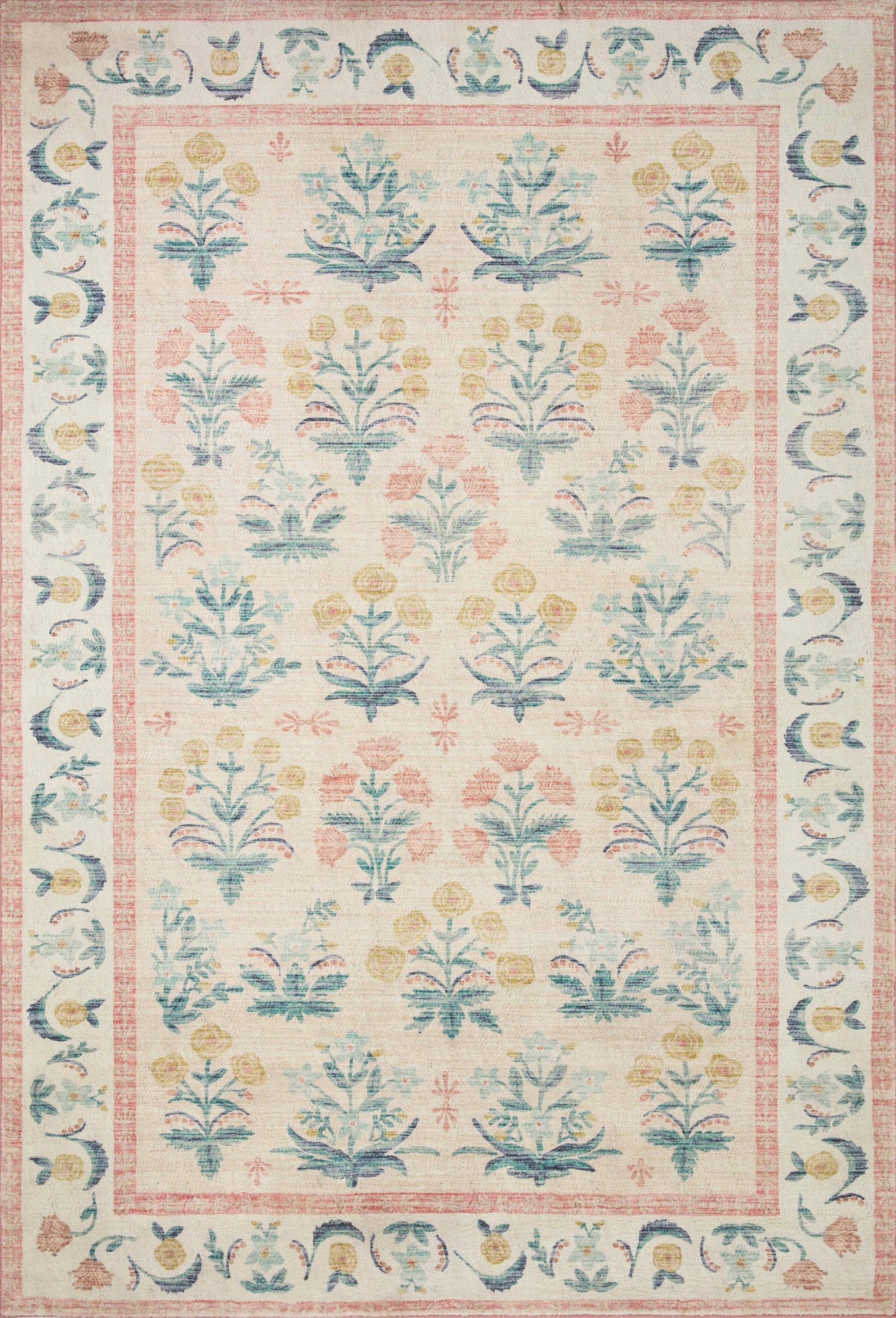 Rifle Paper Co. x Loloi Eden Mughal Rose Runner Rug - Blush - Product image 1