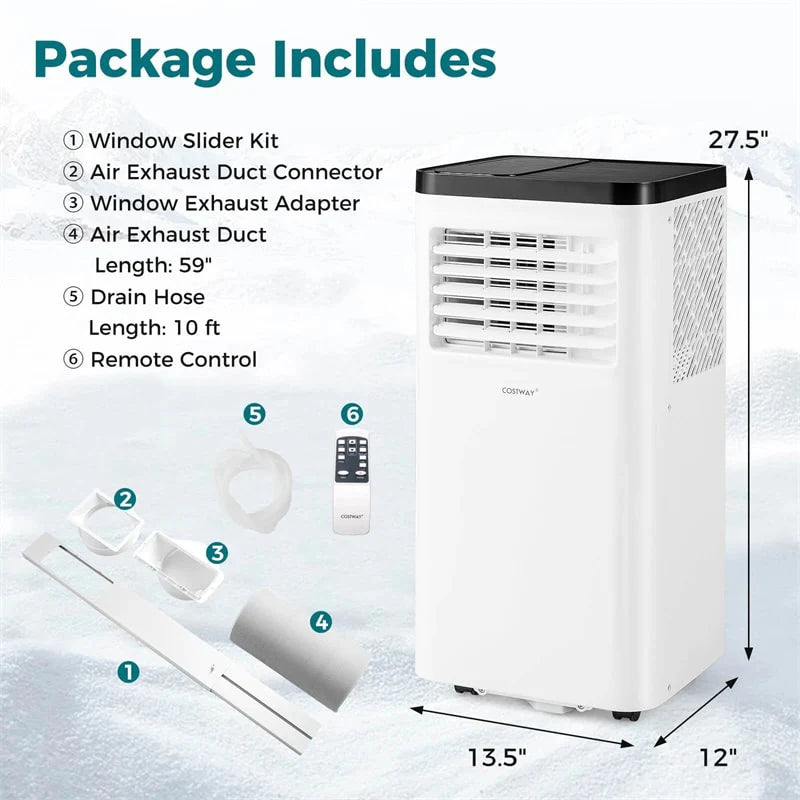 10000 BTU Portable Air Conditioner, 3-in-1 AC Unit, Fan & Dehumidifier with Sleep Mode - Product image 4