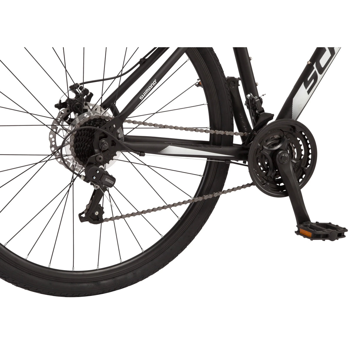 Schwinn 700c Glenwood Hybrid Bike, Adults +14 Years, Black, 21 Speeds - Product image 4