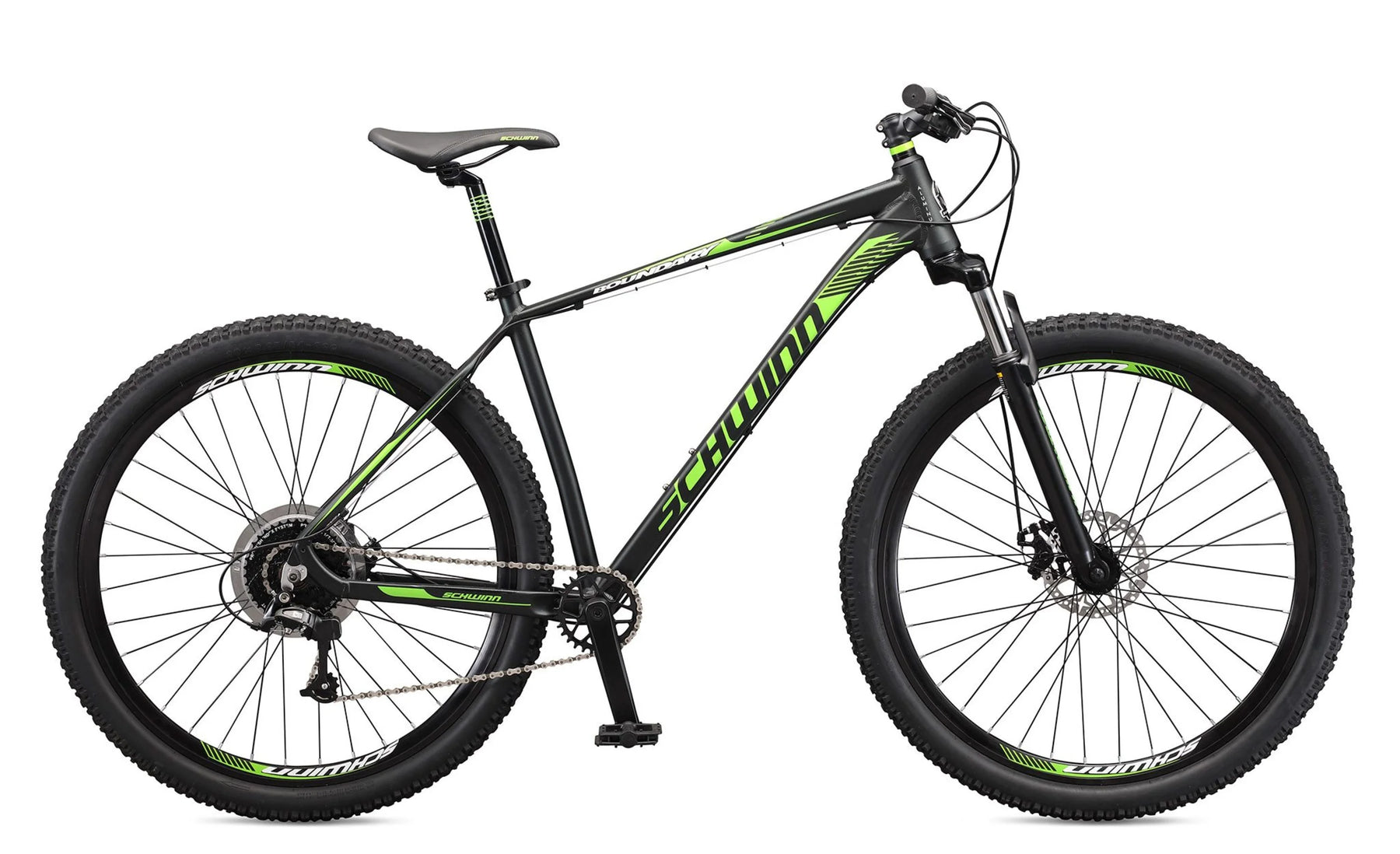 29 - In. Boundary Mens Mountain Bike, Black and Green - Product image 2