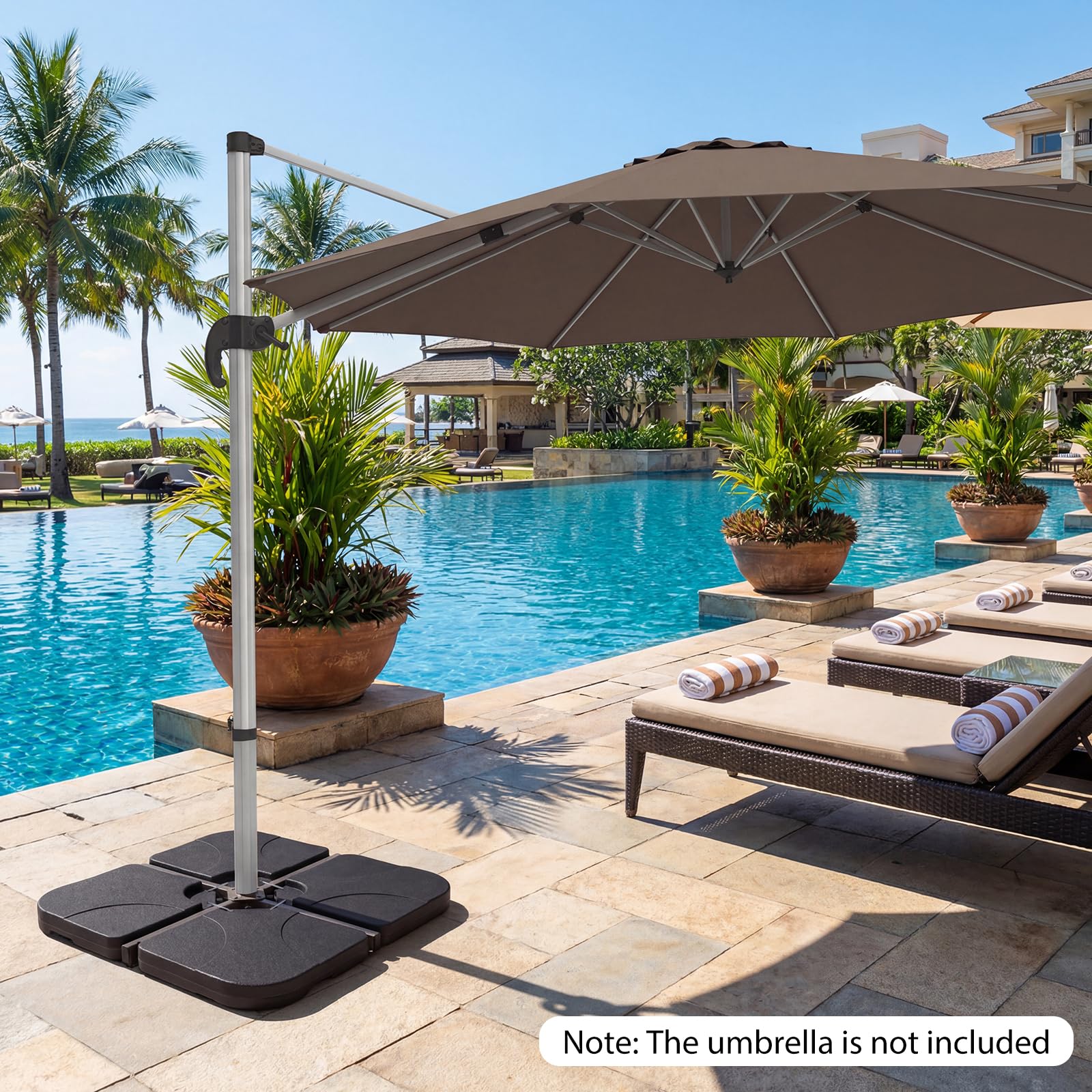 Tangkula 4 Piece 164 Lbs Umbrella Base for Patio - Product image 9