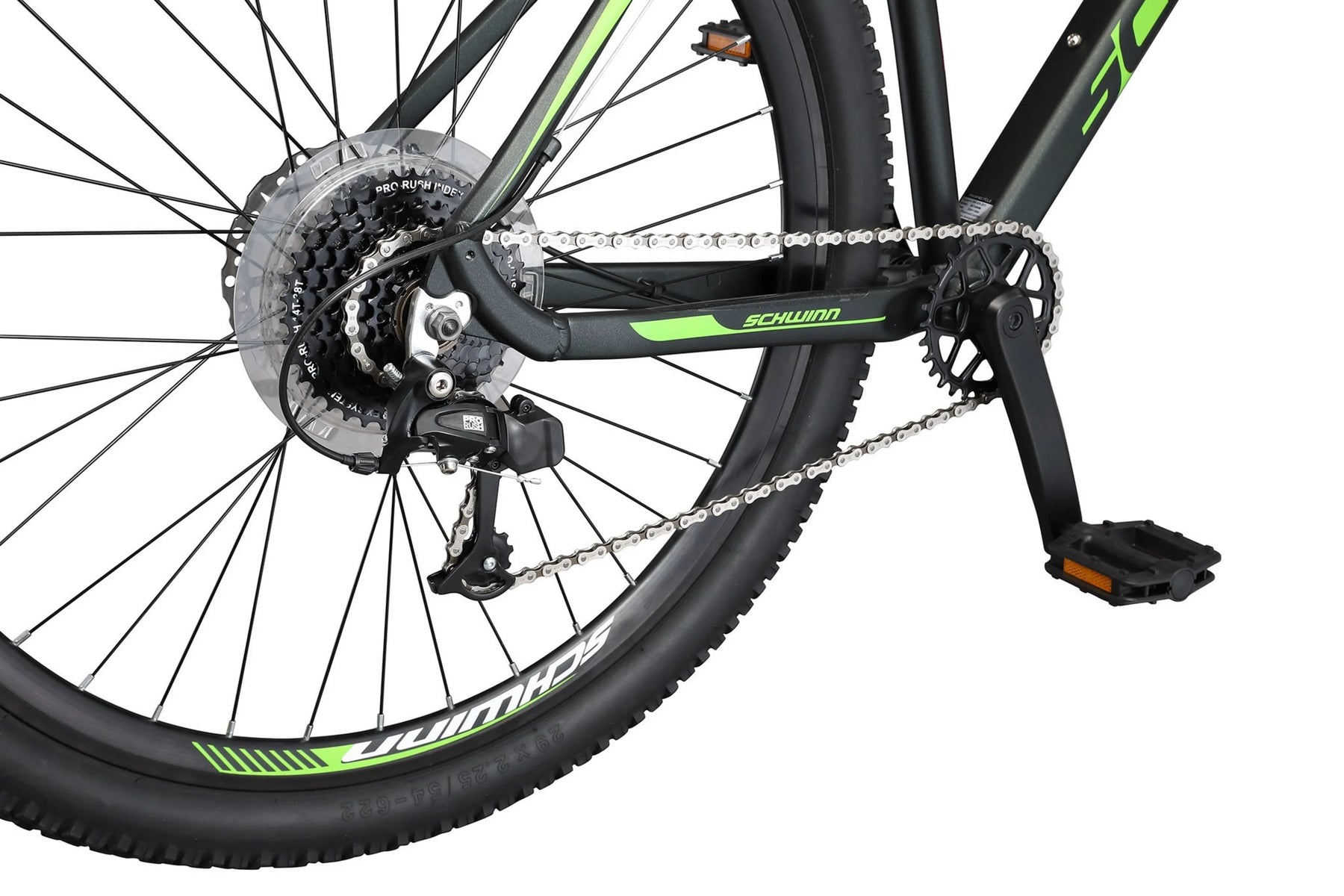 29 - In. Boundary Mens Mountain Bike, Black and Green - Product image 7