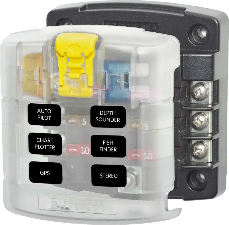 5028BSS Blue Sea Fuse Block Stblade 6Circ