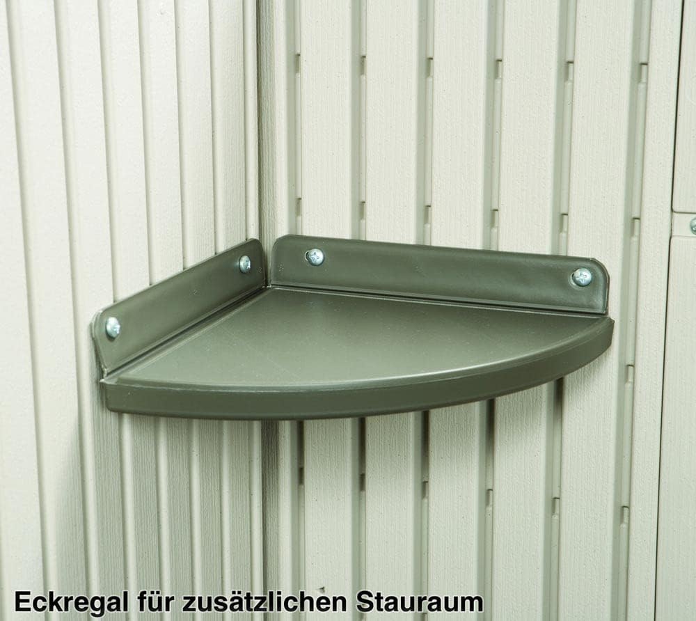 Tan Garden Shed 132.7 x 204.4 x 227.9 cm