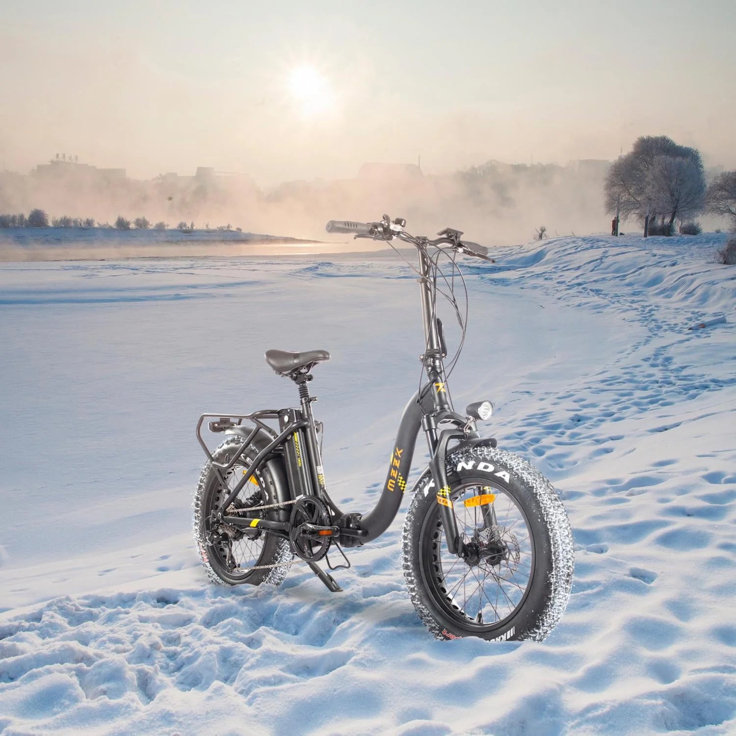 Folding Electric Bike for Adults, Ebikes for Adults 7 Speed Powerful 750W BAFANG Motor 20" 4.0 Fat Tire - Product image 5
