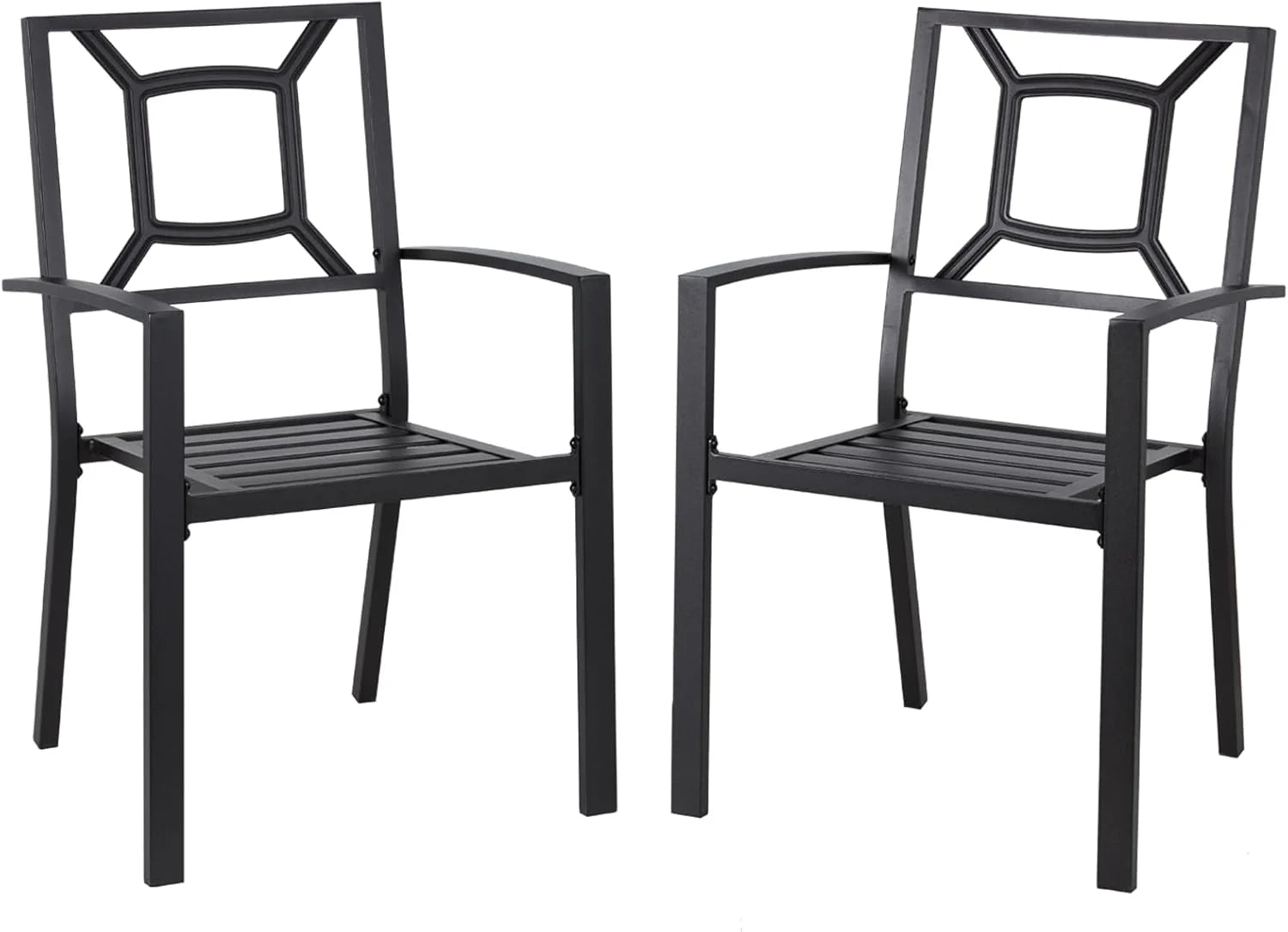 AECOJOY Metal Dining Chairs, Outdoor Patio Dining Chairs with Armrest - Product image 12