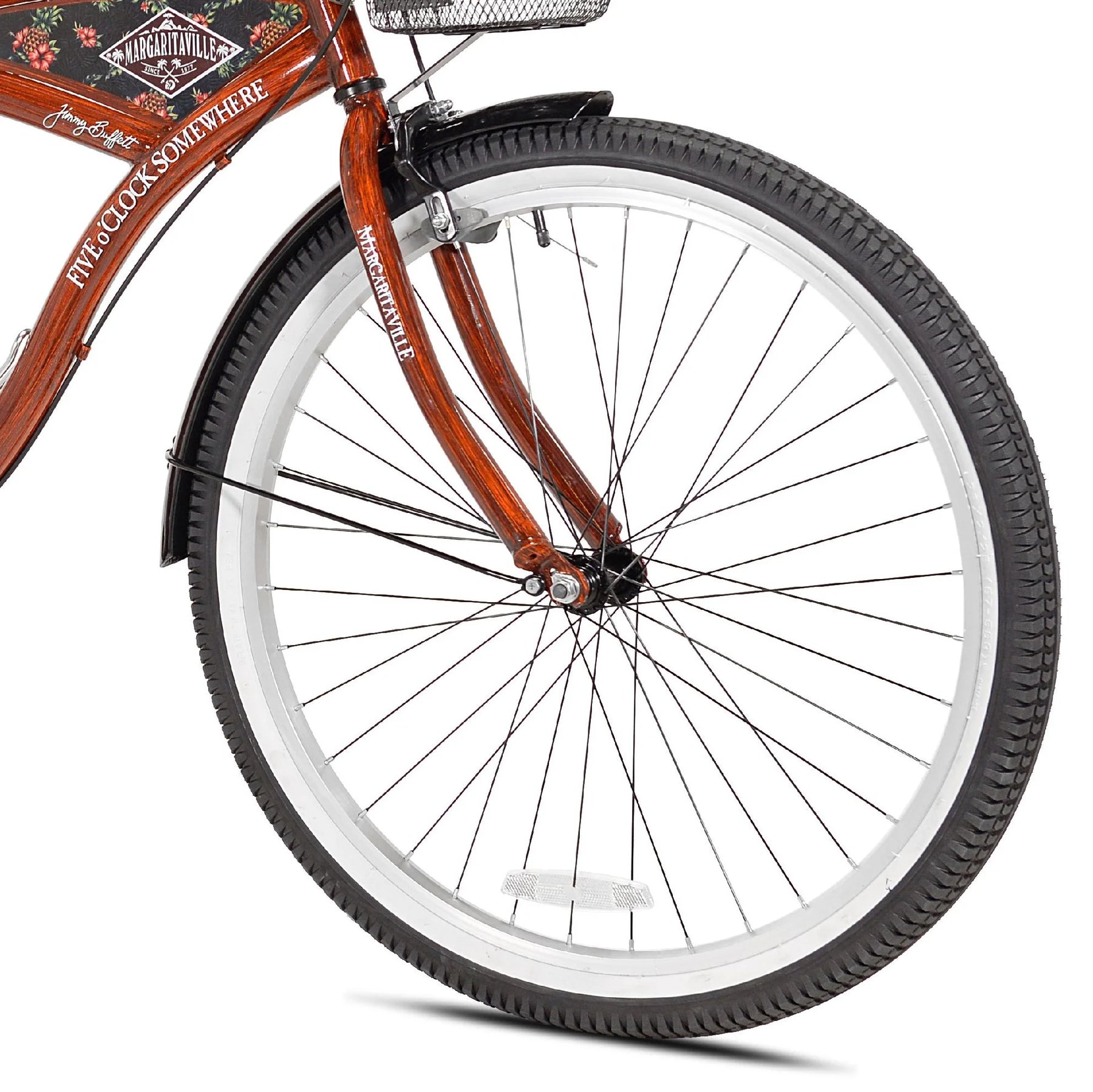 26" Margaritaville Men'S Cruiser Bike, Wood Grain Color - Product image 5