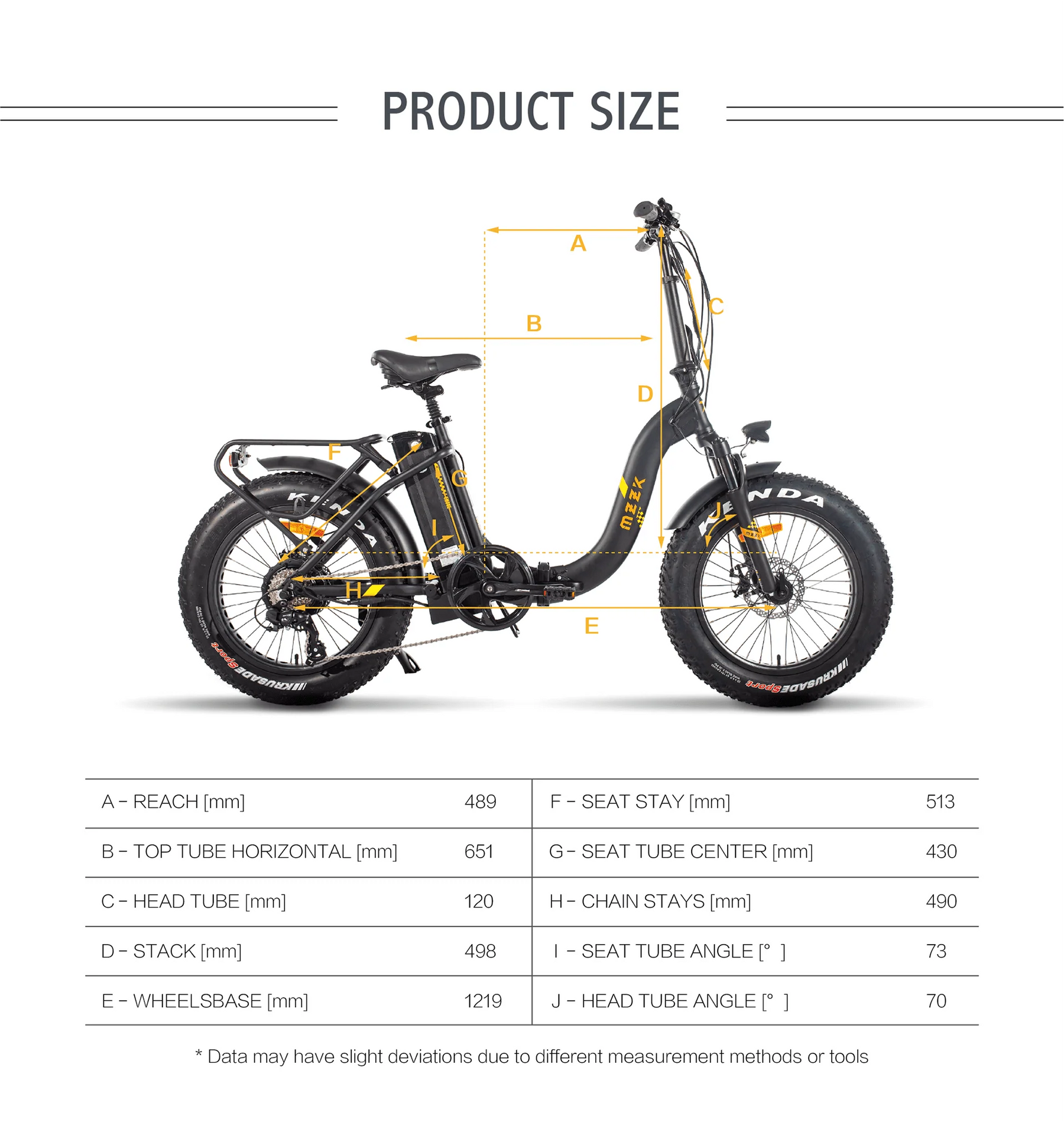 Folding Electric Bike for Adults, Ebikes for Adults 7 Speed Powerful 750W BAFANG Motor 20" 4.0 Fat Tire - Product image 4