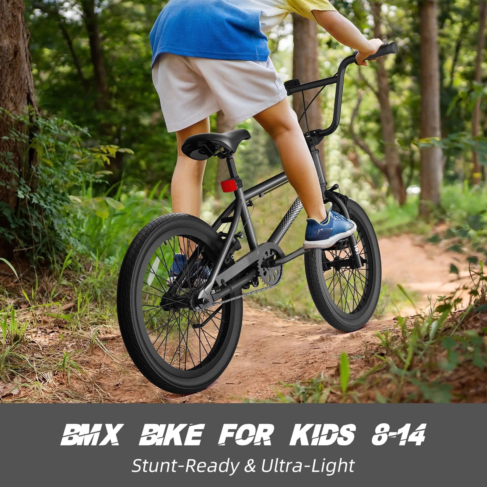 XJD Freestyle BMX Bike for Teen Beginner 8 - 12 Years Old Kids, 20 in Kids Bike with Hi - Ten Steel Frame - Product image 17