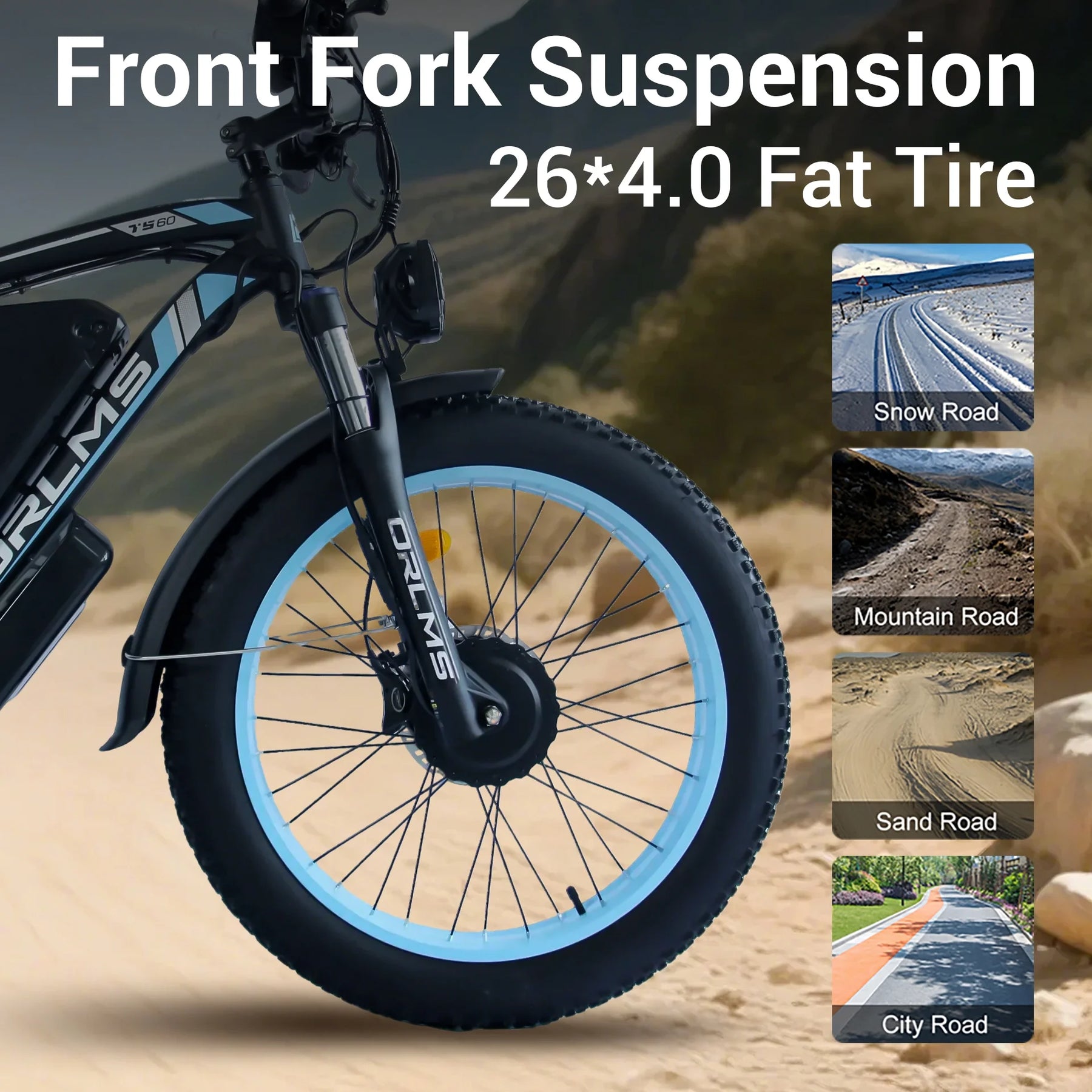 5000w Peak Dual Motor Electric Bike, 26" Fat Tire Shimano 21 Speed 45 MPH Commuter Mtb - Product image 9