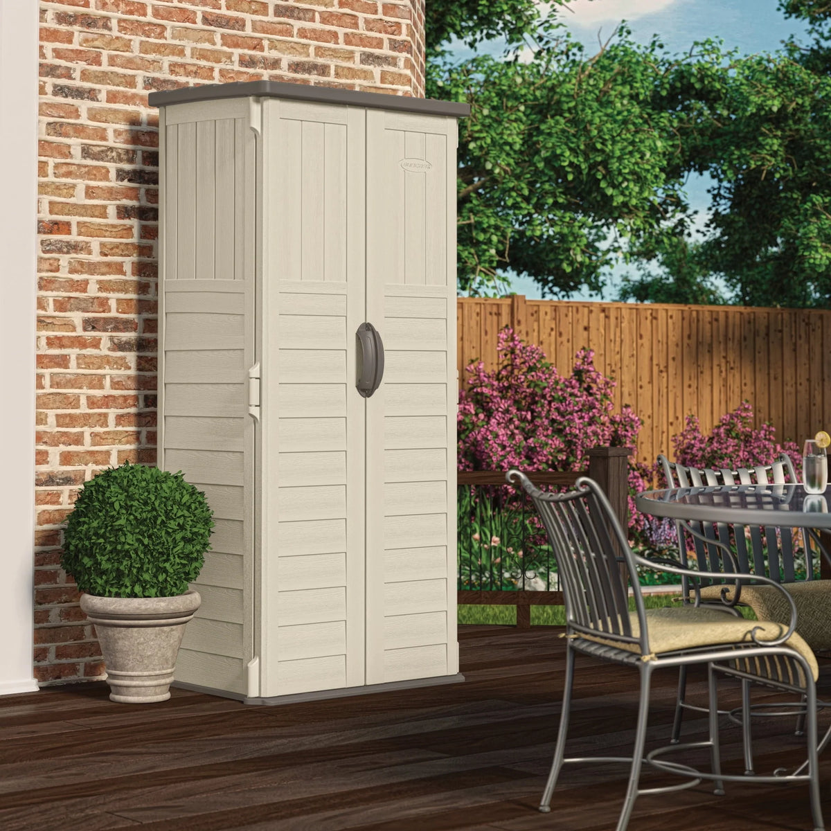Suncast BMS1250 Resin Vertical Storage Shed Building, 22 Cubic Feet - Product image 2