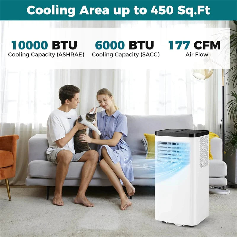 10000 BTU Portable Air Conditioner, 3-in-1 AC Unit, Fan & Dehumidifier with Sleep Mode - Product image 2