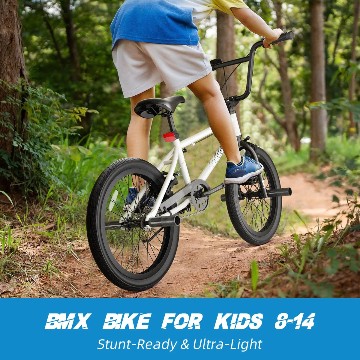 XJD Freestyle BMX Bike for Teen Beginner 8 - 12 Years Old Kids, 20 in Kids Bike with Hi - Ten Steel Frame - Product image 13